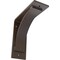 Ekena Millwork Morris Steel Bracket, Hammered Brown 3"W x 8"D x 8"H BKTM03X08X08MOHBR - alternate 1